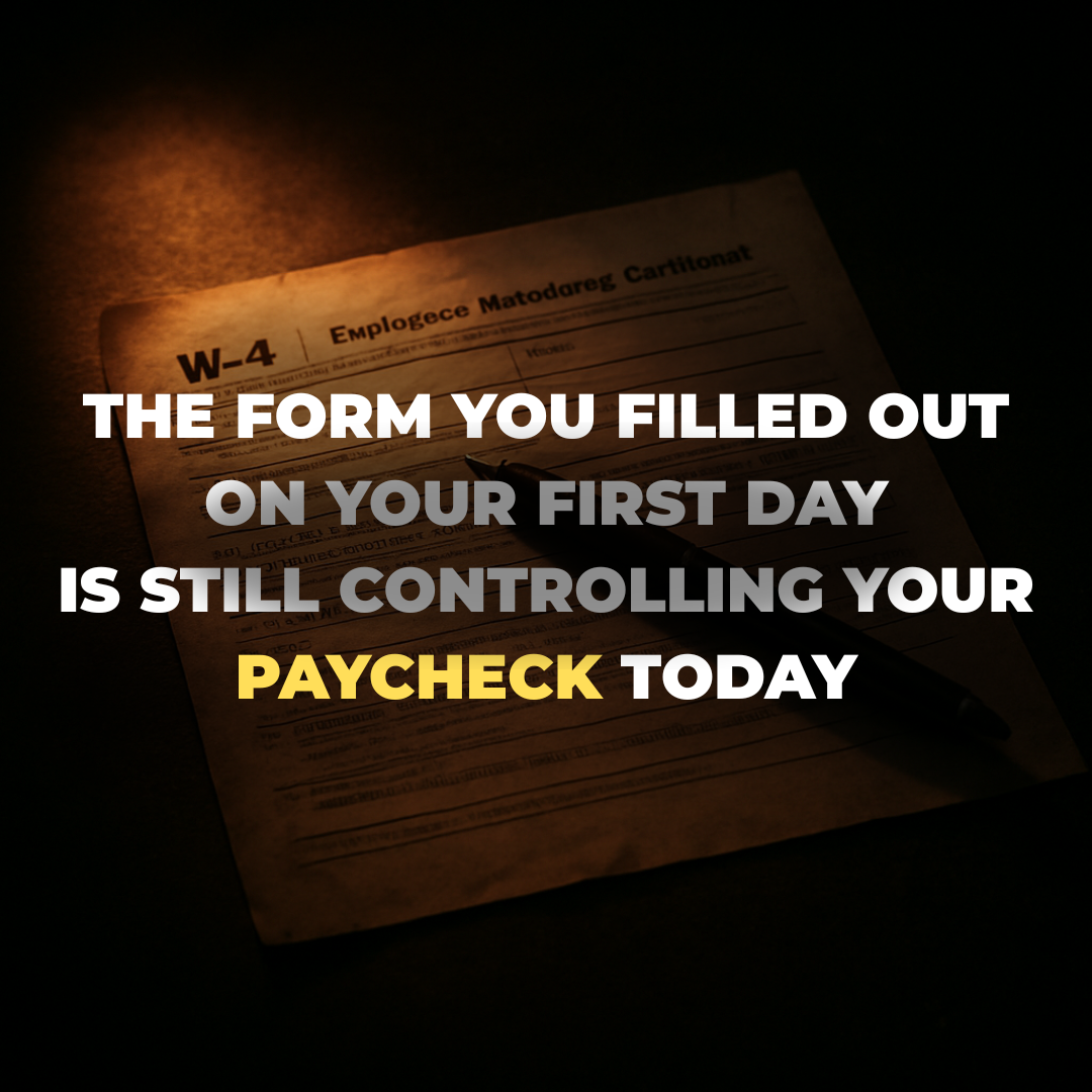 The W-4 Mistake That's Quietly Draining Your Paycheck in 2026 — And How to Fix It in 10 Minutes