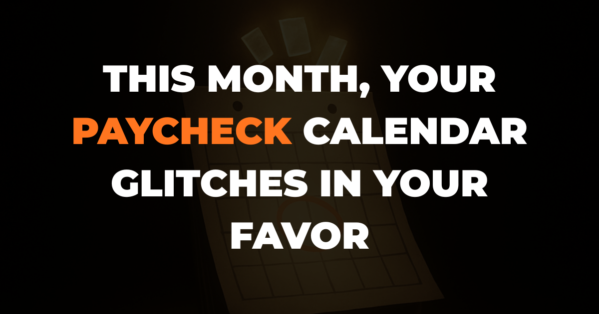 The Three-Paycheck Month