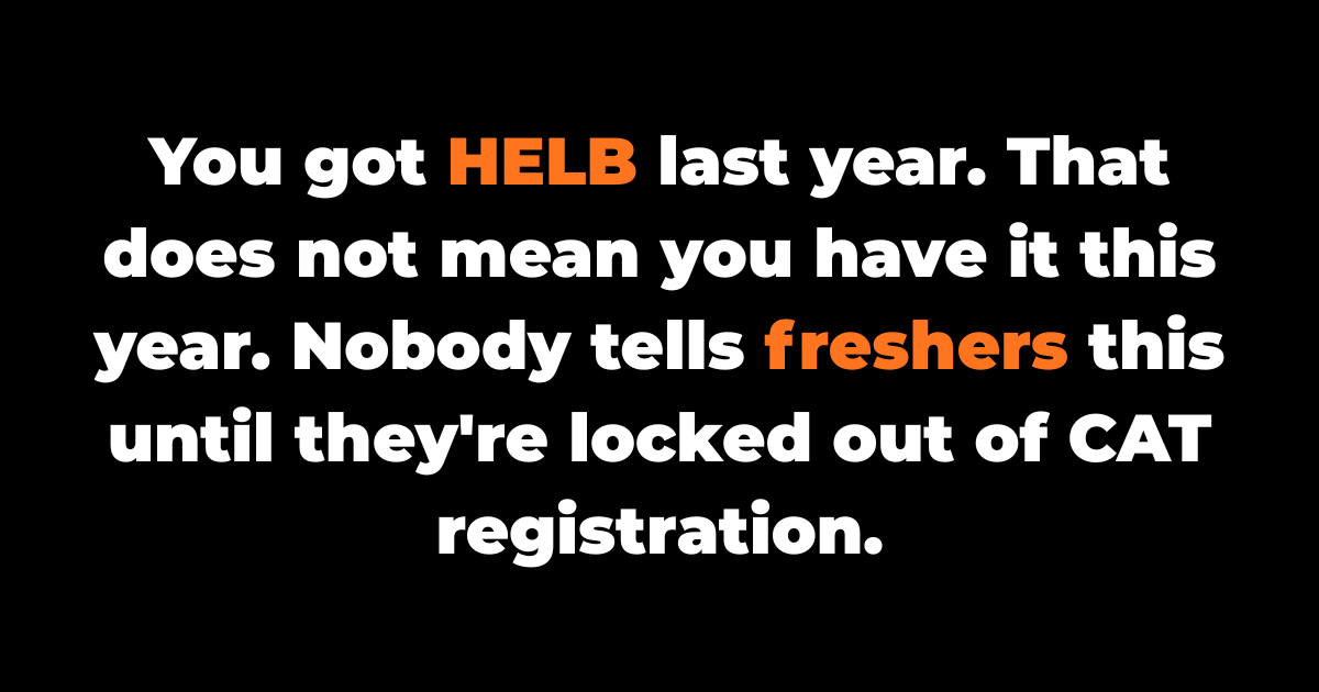 You got HELB last year. That does not mean you have it this year.